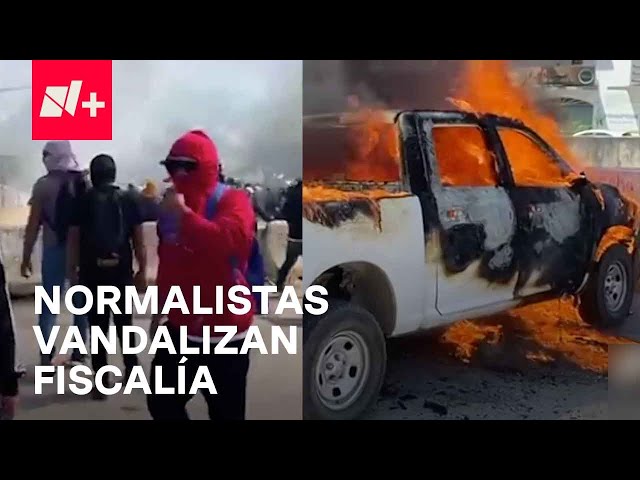 Asesino de normalista se fuga; Estudiantes de Ayotzinapa vandalizan Fiscalía - En Punto