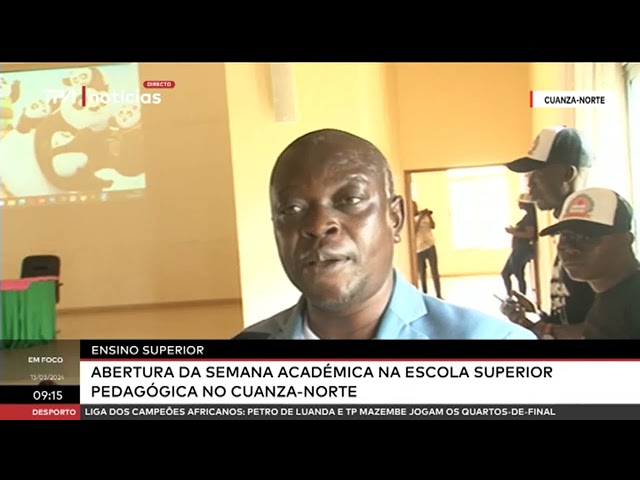 Ensino superior - Abertura da semana académica na escola superior pedagógica no Cuanza-Norte