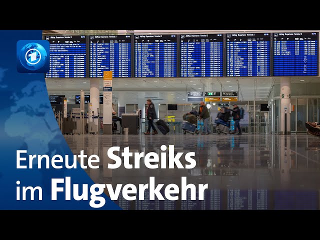 Erneut Streiks im Flugverkehr