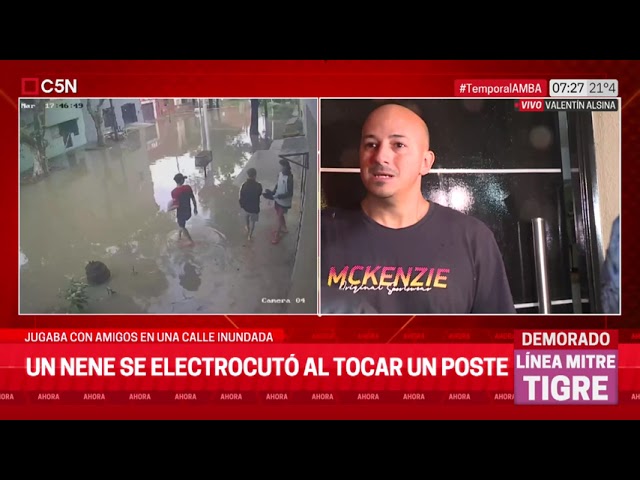 UN MENOR ELECTROCUTADO al TOCAR un POSTE: HABLA el VECINO que lo ASISTIÓ