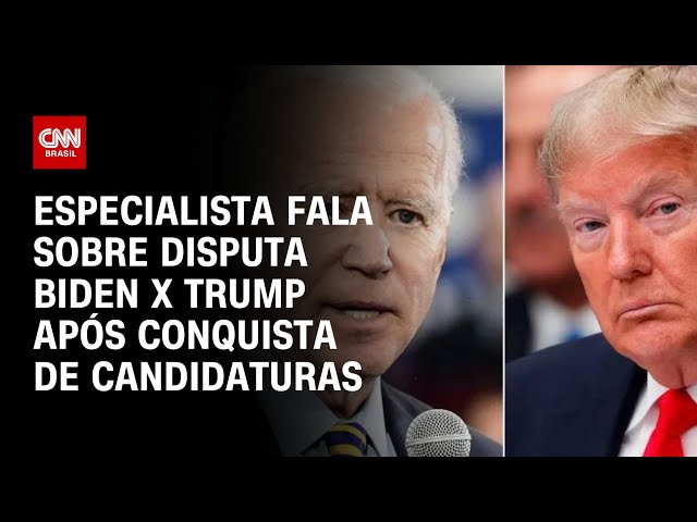 Especialista fala sobre disputa Biden x Trump após conquista de candidaturas | CNN NOVO DIA