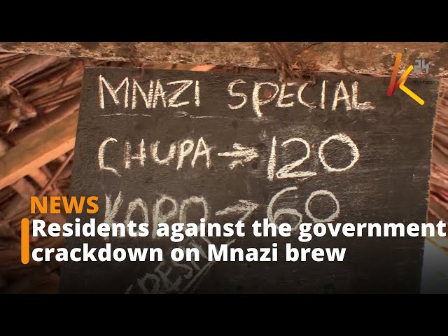 ⁣Kilifi residents against the government crackdown on Mnazi brew