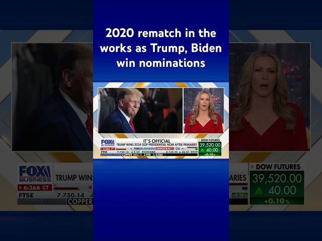 Trump, Biden officially clinch 2024 presidential nominations #shorts