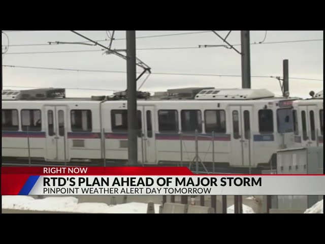 RTD preparing for severe weather on Thursday