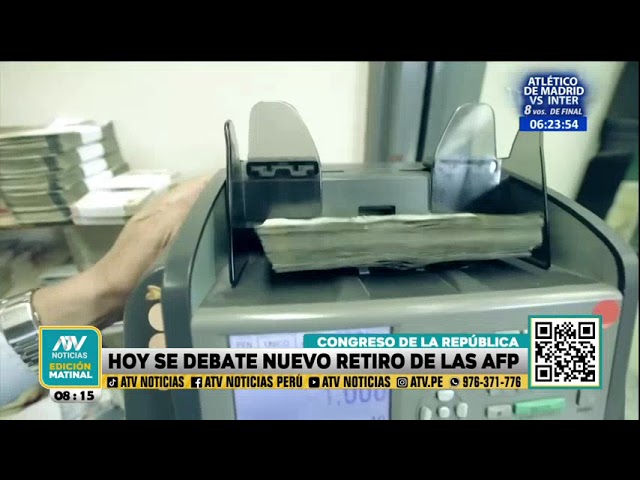 Pleno del Congreso debate HOY la posibilidad de un nuevo retiro de la AFP