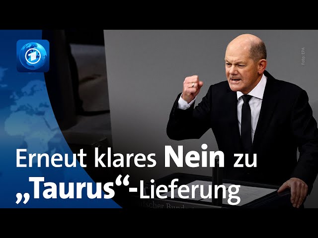 Scholz bekräftigt Nein zu „Taurus“-Lieferung an die Ukraine