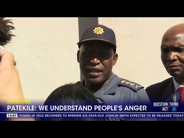 Joshlin Smith | We understand people's anger - Patekile