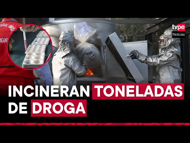 PNP incineró 20 toneladas de droga incautadas en operativos