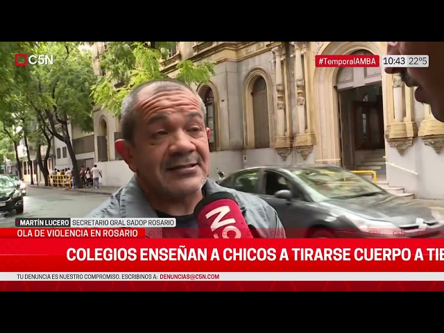 OLA de VIOLENCIA y PROTOCOLO en ESCUELAS de ROSARIO: HABLA el SECRETARIO GENERAL DE SADOP