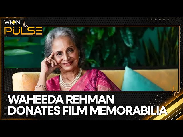 Waheeda Rehman donates personal film memorabilia to Film Heritage Foundation | WION Pulse