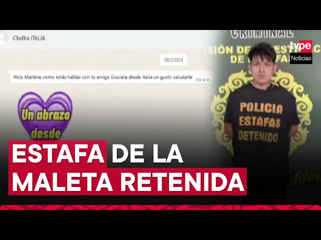 Estafa de la maleta retenida: mafia colombiana convenció a una mujer de depositar 12 mil dólares