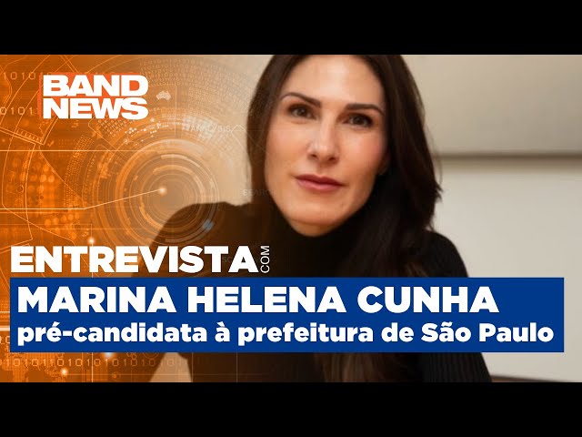 Sabatina BandNews TV recebe pré-candidata Marina Helena Cunha (Partido Novo) | BandNews TV