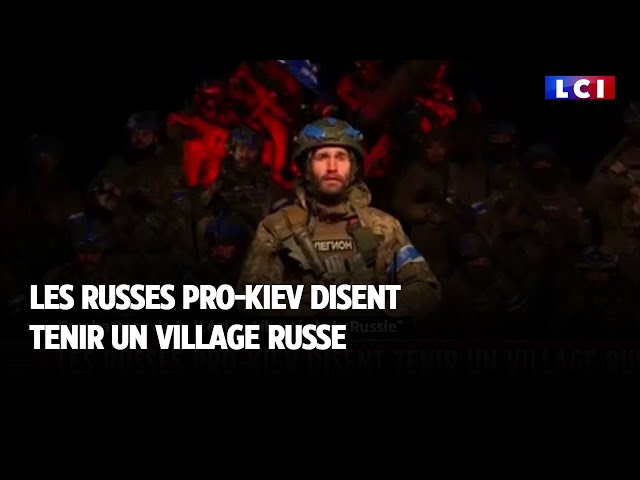 ⁣Les russes pro Kiev disent tenir un village russe