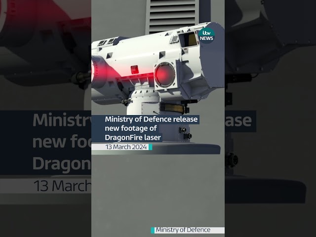 Ministry of Defence release new footage of DragonFire laser #news #itvnews #mod