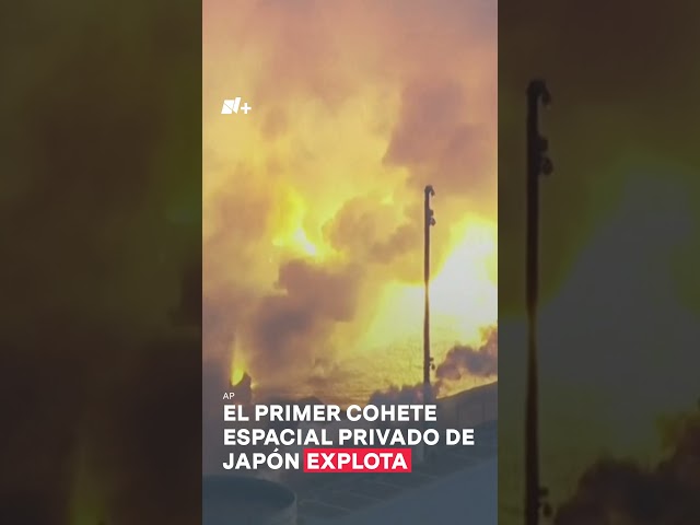 Cohete espacial privado japonés explota tras despegar #nmas #shorts