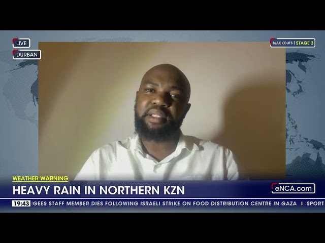 Heavy rain in northern KZN