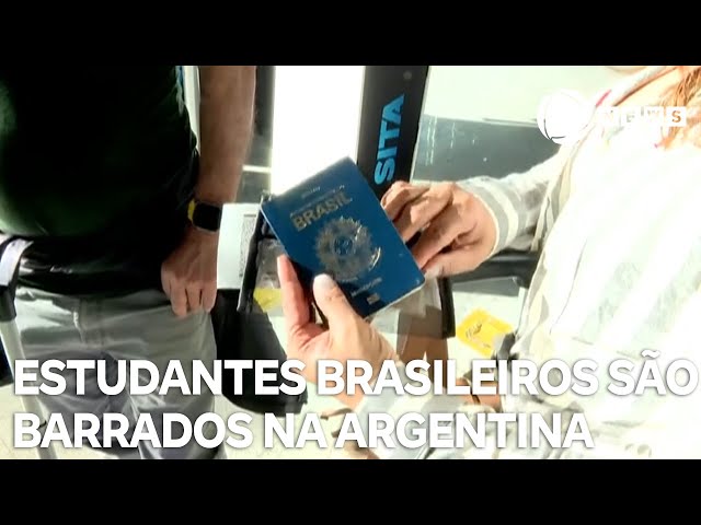 Estudantes brasileiros são barrados na Argentina