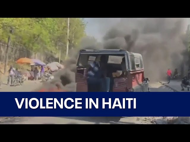 Violence surging in Haiti, preventing prime minister from returning