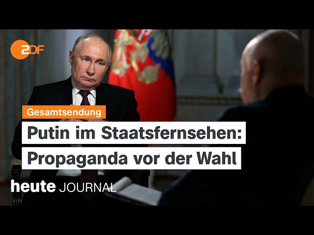 ⁣heute journal vom 13.03.2024 Putins Propaganda, Taurus-Debatte, AfD-Beobachtung vor Gericht