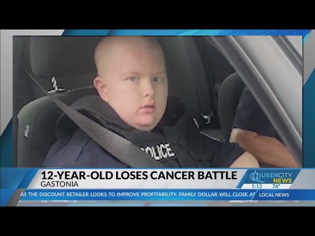 ⁣Gastonia boy who was ‘cop for a day’ loses cancer battle