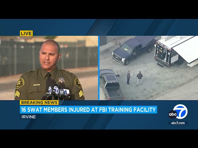 16 SWAT members injured after explosion at FBI training facility in Irvine