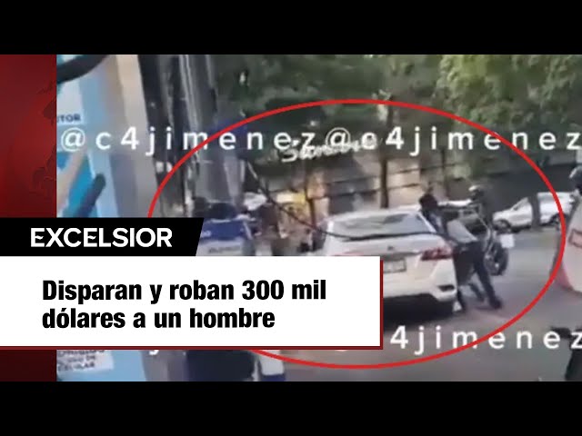 ¡Terror en gasolinera de CDMX! Disparan y roban 300 mil dólares a un hombre