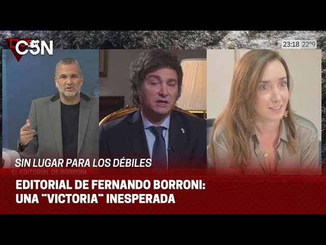 EDITORIAL de FERNANDO BORRONI en SIN LUGAR PARA LOS DÉBILES: UNA ¨VICTORIA¨ INESPERADA