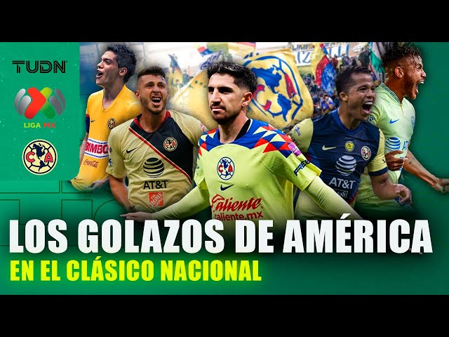 ¡INOLVIDABLES!  Los GOLAZOS del América en el CLÁSICO NACIONAL | TUDN