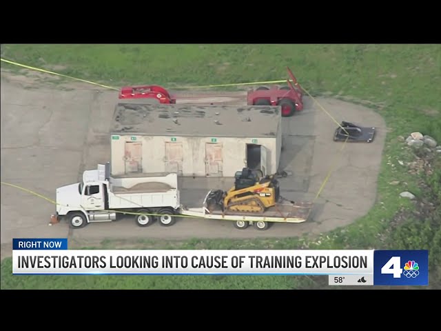 Investigators seek cause of explosion at Irvine training facility