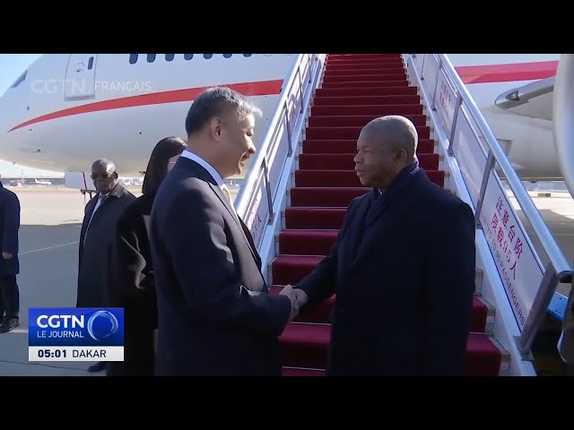 Le président angolais Joao Lourenco arrive à Beijing pour une visite d'État en Chine