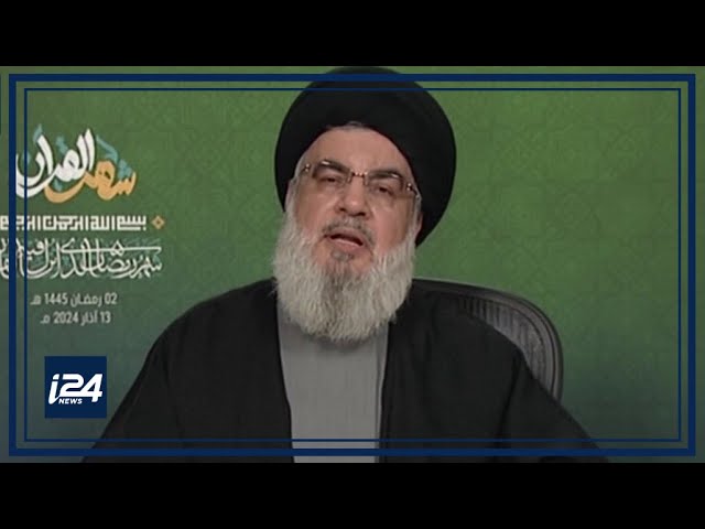 ⁣"Même si vous entrez à Rafah, vous avez perdu la guerre", lance Nasrallah à Netanyahou