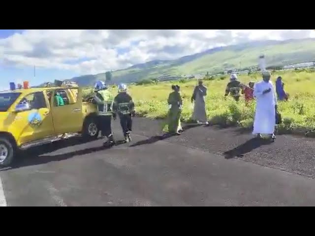 Un avion R komor fait demi-tour pour un atterrissage d’urgence à Hahaya