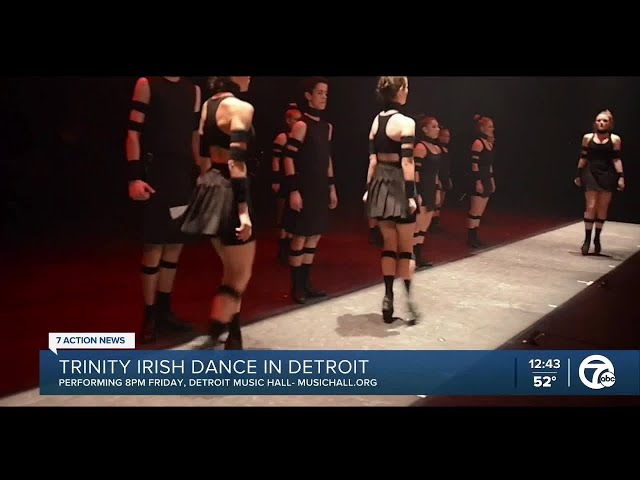 ⁣Trinity Irish Dance Company performing at the Detroit Music Hall
