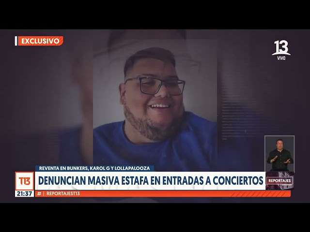 Reportajes T13: Denuncian masiva estafa en entradas a conciertos