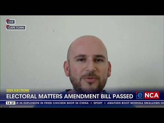 Electoral matter amendment bill passed