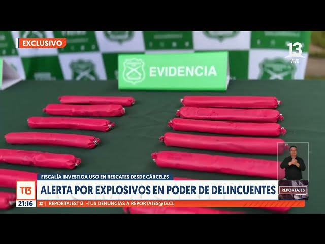 Reportajes T13: Alerta por explosivos en poder de delincuentes