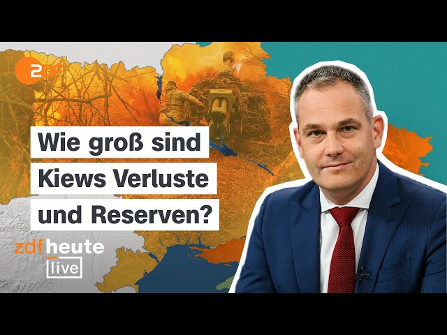 Zu wenig Munition, zerstörte Flugabwehrsysteme: Welche Mittel die Ukraine noch hat | ZDFheute live