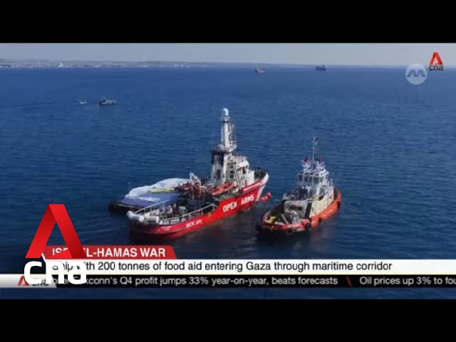 Ship with 200 tonnes of food aid en route to Gaza through maritime corridor