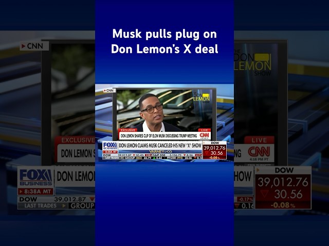 Elon Musk cancels Don Lemon’s X partnership for being too CNN-like #shorts