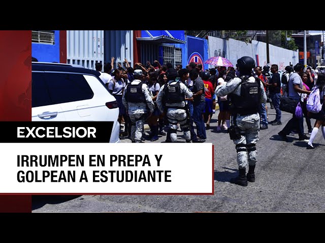 Hombres irrumpen en Prepa 7 de la Uagro en Acapulco para golpear a estudiante