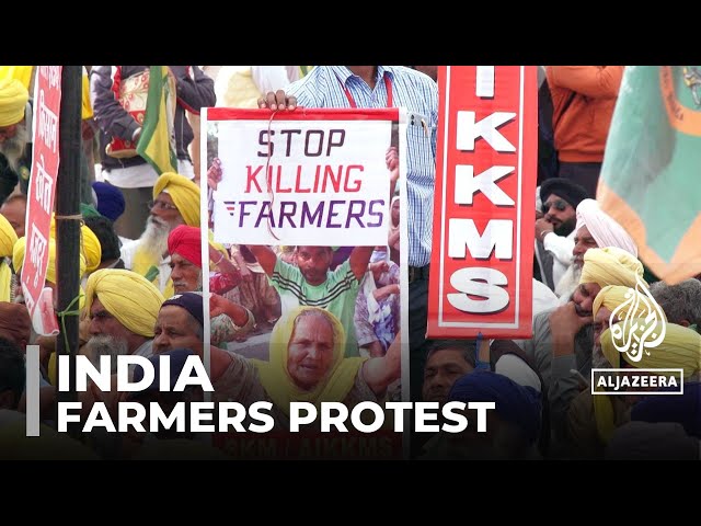 Indian farmers rally in New Delhi demanding crop price guarantee