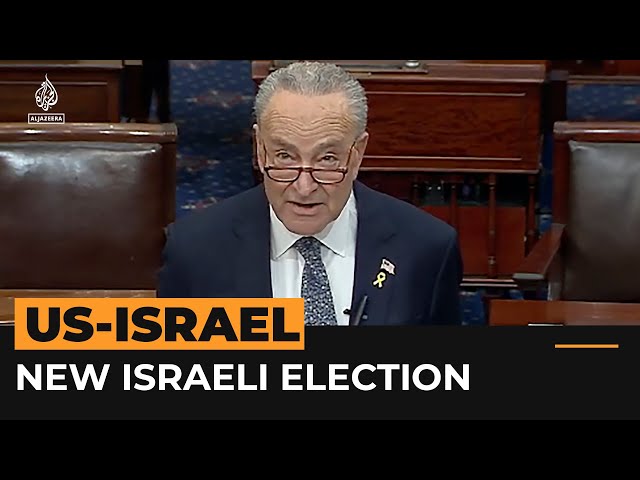 US Senate leader calls for new elections in Israel | Al Jazeera Newsfeed