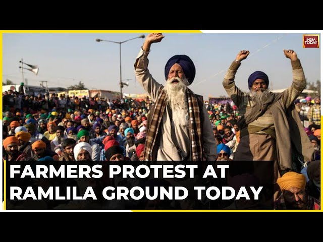 Farmer groups to protest at Ramlila Maidan today | Rakesh Tikait faction would join 'Mahapancha