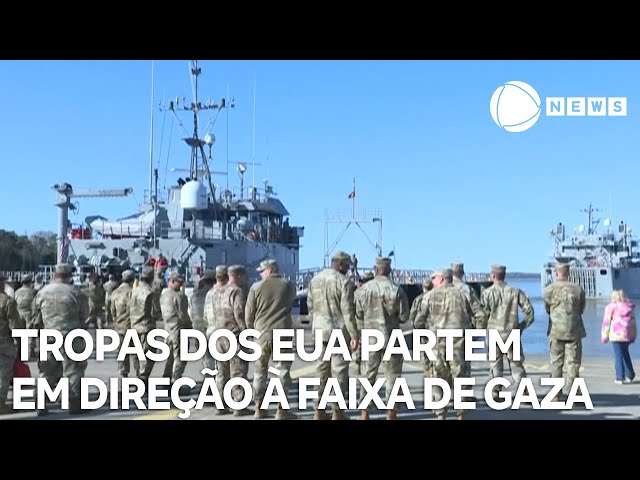 Tropas dos EUA partem em direção à Faixa de Gaza