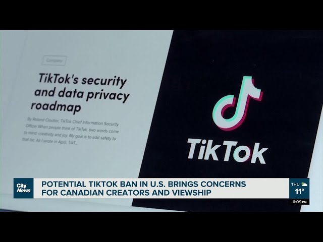 ⁣Potential ban on TIKTOK in the US, leaves Canadians feeling uneasy about the platforms future