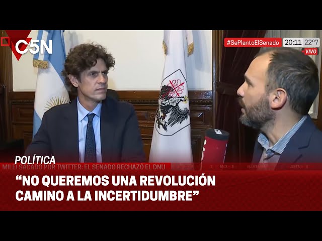 Habló MARTÍN LOUSTEAU tras el RECHAZO del MEGA DNU en el SENADO | MINUTO UNO