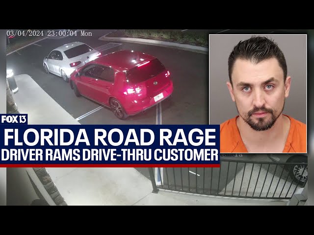 Florida man accused of intentionally ramming car in drive-thru