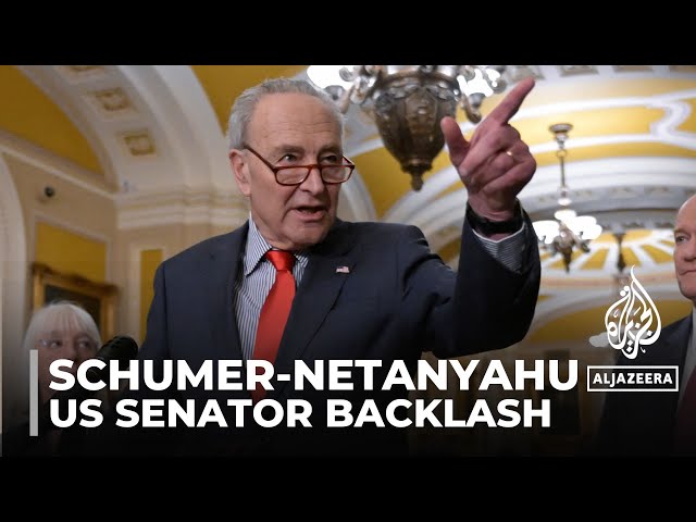 US senator faces backlash: Schumer calls Netanyahu 'major obstacle' to peace