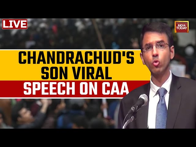 LIVE: CJI Chandrachud's Son, Abhinav Chandrachud On CAA | India Today LIVE | CAA News LIVE