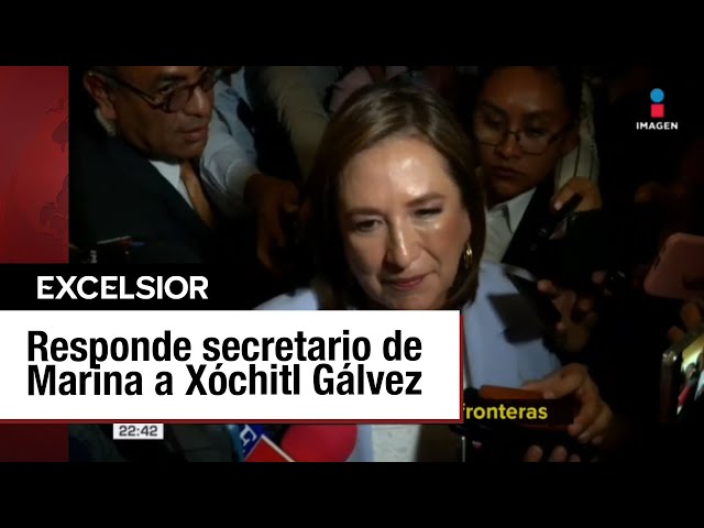 Xóchtil Gálvez responde a titular de Marina y lo acusa de intervención